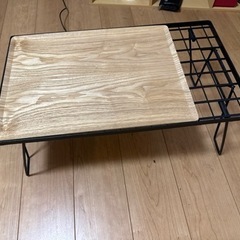 キャンプ　机　ラック