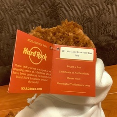【未使用、美品】テディベア(hard rock cafe TOKYO)の画像