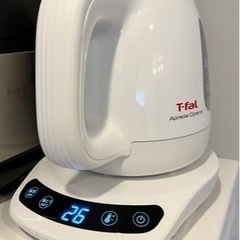 T-fal 電気ケトル 0.8L 温度調節 8段階 「アプレシア コントロール ホワイト」 保温 自動電源オフ 空だき防止 の画像