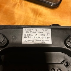 ラッセルホブス　ミニスチーマー　2019製の画像