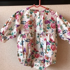 ロンパース　長袖　花柄　インポート　73