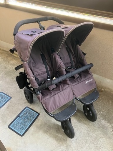 エアバギー　ココダブル　ブラウン　エスプレッソ　双子用ベビーカー