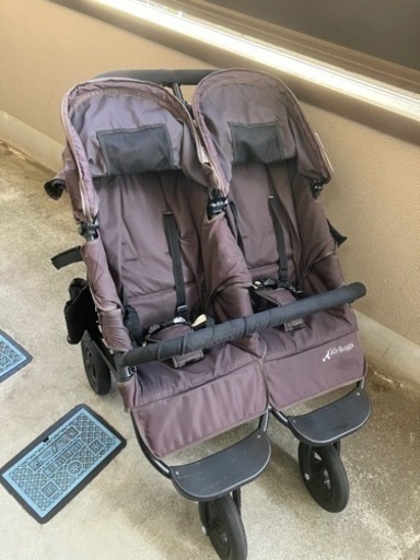 エアバギー　ココダブル　ブラウン　エスプレッソ　双子用ベビーカー