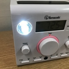 A2301-392  Yamazaki エコキューブラジオ2 YE-3300M  説明書無し　傷、汚れあります　通電確認済の画像