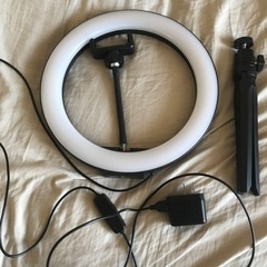 リングライト　3色変光　明るさ段階調節付きの画像
