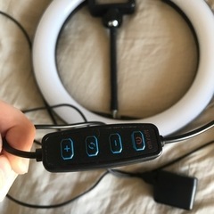 リングライト　3色変光　明るさ段階調節付きの画像