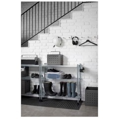 【美品】ikea OMAR オマル シルバー ステンレスラック 