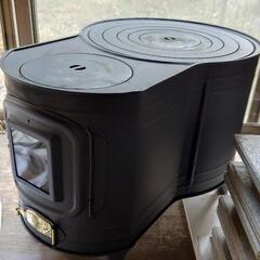 薪ストーブ！ホンマ製作所時計型煙突付き