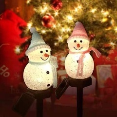雪だるまソーラーライト