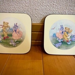 ベア&ラビット　コルクコースター（6枚組）の画像