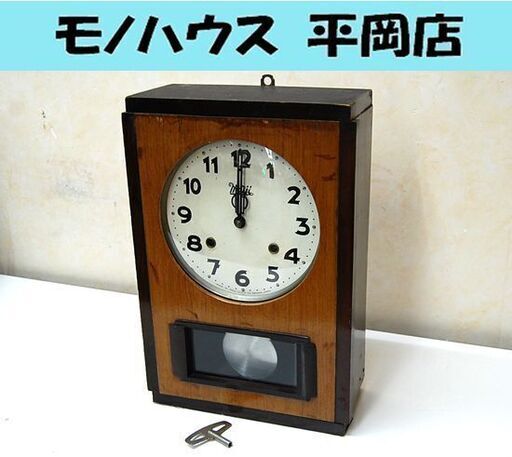 明治～大正時代柱時計 ゼンマイ柱時計、特大柱時計、明治時計、ゼンマイ振り子時計