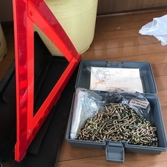 タイヤチェーン 三角表示板