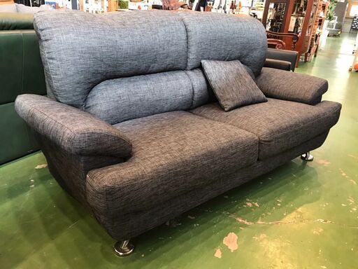 【愛品館八千代店】ニトリ　3人用布張りソファ　(NポケットA8)