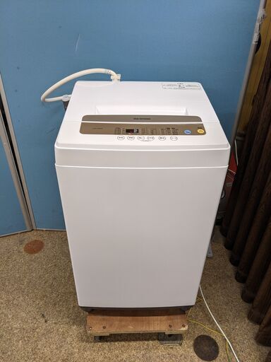 2021年製 IRIS OHYAMA 全自動洗濯機 5.0kg IAW-T502EN 簡易乾燥 送風乾燥