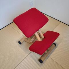 【値下】ストッケ　バランスチェア(赤)　クッションヘタリあり