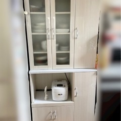 【お譲り先決定しました】ニトリ　食器棚(2/11まで)の画像