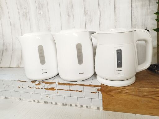 ニトリ SN-3228 タイガー PCF-A080 2012年製 電気ケトル 3個セット