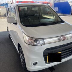 大幅値下げ！！　H25年式　スズキ　ワゴンRスティングレー　人気のホワイト（車検あり）　　の画像
