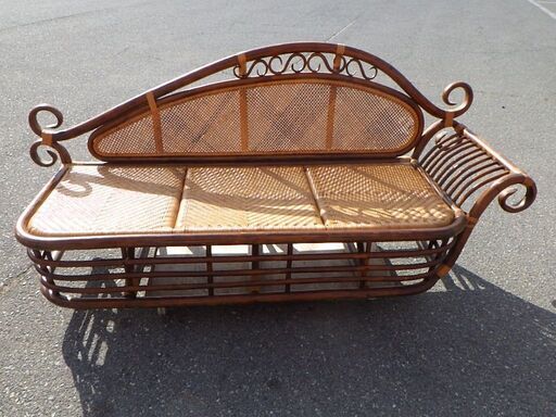 ラタン　カウチソファー　籐　チェア　￥8,580税込