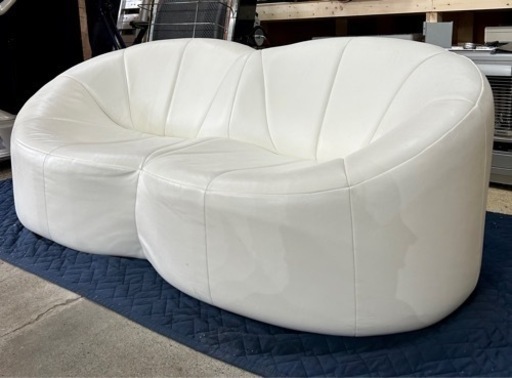 札幌市内配送無料 ligne roset リーンロゼ 2Pソファ パンプキン 2人掛け ホワイト