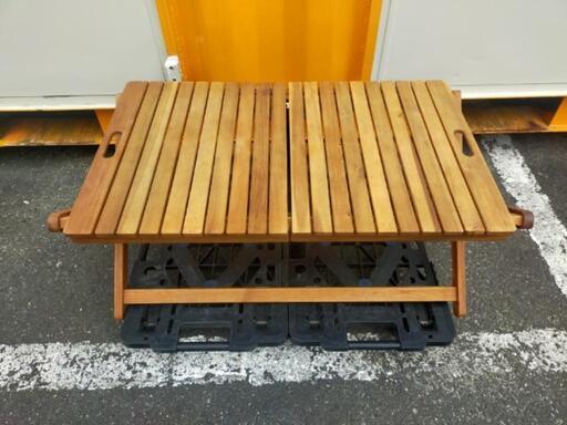 ◆3点◆ニトリ 木製折りたたみローテーブル＋3段ボックス2台
