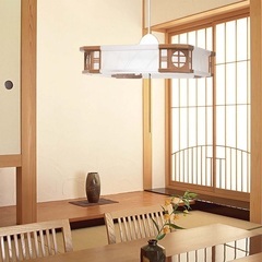 和室に似合うデザインのLEDペンダント 6畳用タイ瀧住｜【和風L...