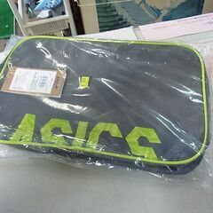 asics　アシックス　シューズケースL　ダークグレー✕ライム　3033A075　の画像