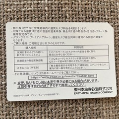 JR 株主優待割引券　（4割引）の画像