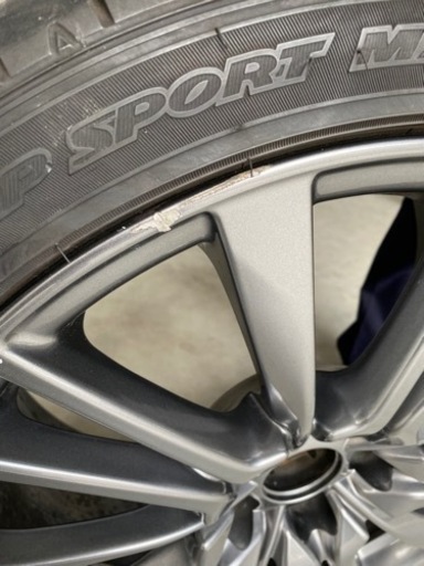 ダンロップ　純正ホイルに傷あり　245/40RF19　1本