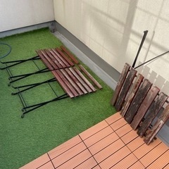 イケヤのテーブルと椅子セット