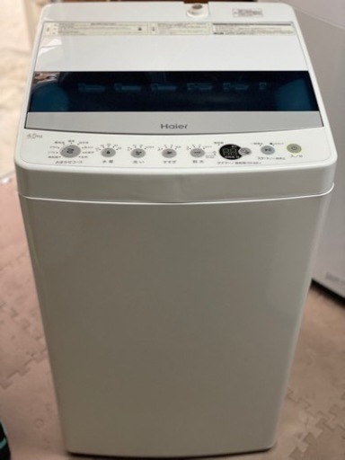 送料・設置込み　洗濯機　4.5kg Haier 2019年