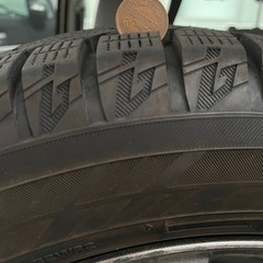 値下げ！更新！最後。美品！ホイル付き 165 65R 4本スタッドレスの画像