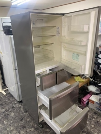 5KM以内配送無料　445L パナソニック ナショナル NR-E450T-SR [冷蔵庫（右開き） NR-E450T-SR（ロゼステン