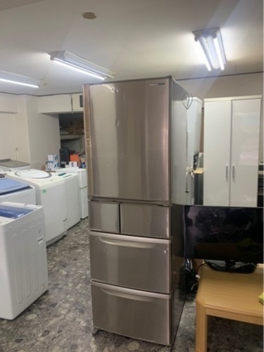 5KM以内配送無料　445L パナソニック ナショナル NR-E450T-SR [冷蔵庫（右開き） NR-E450T-SR（ロゼステン