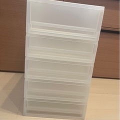 無印良品 ポリプロピレンケース引出式 5個セット