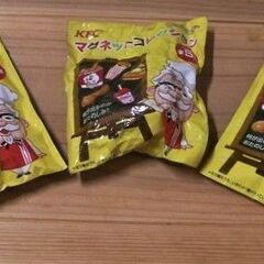 KFCケンタッキー・フライド・チキンのカーネルおじさん【マグネットコレクション3袋入りセット】ノベルティグッズ・袋入り未開封・非売品 の画像