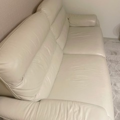お値下げ！ニトリ　電動リクライニング本革ソファ