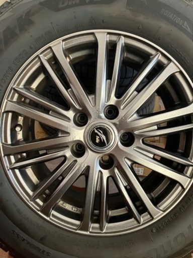 ★グッドコンディション！BLIZZAK ブリザックDM-V2 215/70R16 2018年 Weds ウェッズ Fang ファング TS10 6.5J-16 +40 5H 114.3 冬タイヤ アルミホイール 4本セット Bridgestone Blizzak DM-V2 215/70R16 100S BSW | Free Shipp