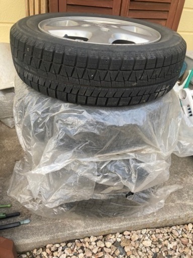 取引終了　スタッドレスタイヤ　アルミホイール155/65 R14