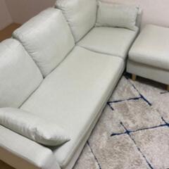 ニッセンカバーが洗えるカウチソファー 3人がけ　*値下げました！