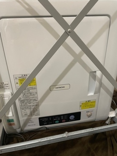 【ジャンク】衣類乾燥機　専用台付き　HITACHI DE-N60WV