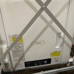 【ジャンク】衣類乾燥機　専用台付き　HITACHI DE-N60WV