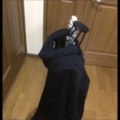 フード付きカーディガンの画像