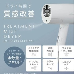 【新品未開封】SALONIA サロニア　ミストドライヤー　セラム付きの画像