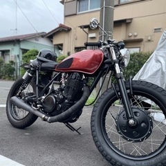 SR400 カフェレーサーフルカスタム　車検満タン