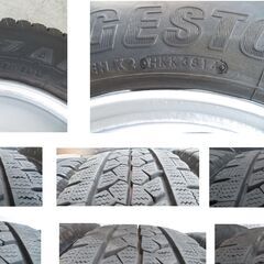 【最終値下げ】ホイール付きスタッドレス6本セット  215/70R17.5 & 17.5x6.00 120-9CS 5穴TOPY　ブリザックW979 マイクロバス コースター・リエッセⅡ等に　の画像