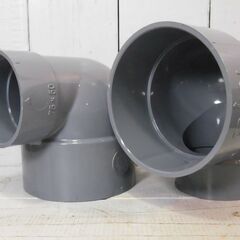 CU継手　異径90°エルボ　CU DL　75×50　15ヶ入　アロン化成株式会社　D13259の画像