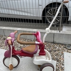 iimo おしゃれ　三輪車　赤の画像