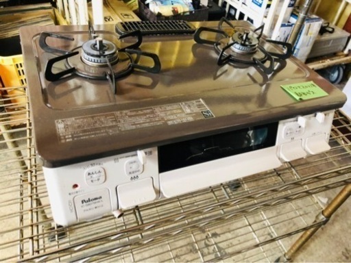 配送可能　2021年　パロマ ガステーブル あじわざ 水無し片面焼き 59cm 都市ガス(12A13A) 左強火 IC-S807BHA-L-12A13A