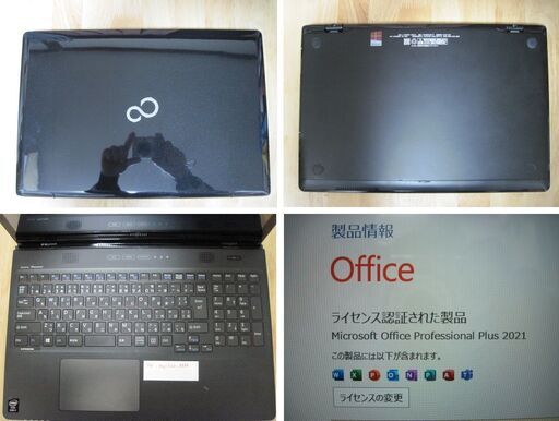 お取引き者確定しました。富士通 ノートパソコンWA2/M Windows11 Core i7-4702HQ2.20GHzメモリ16GB 新古品SSD960Gタッチパネル DVD RWWEBカメラOffice2021